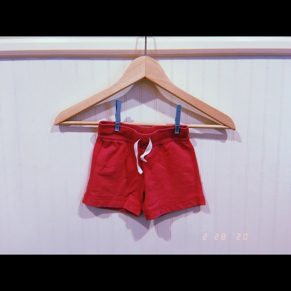 Pink Hanna Andersson sweat shorts sz 80-85 24m-2T